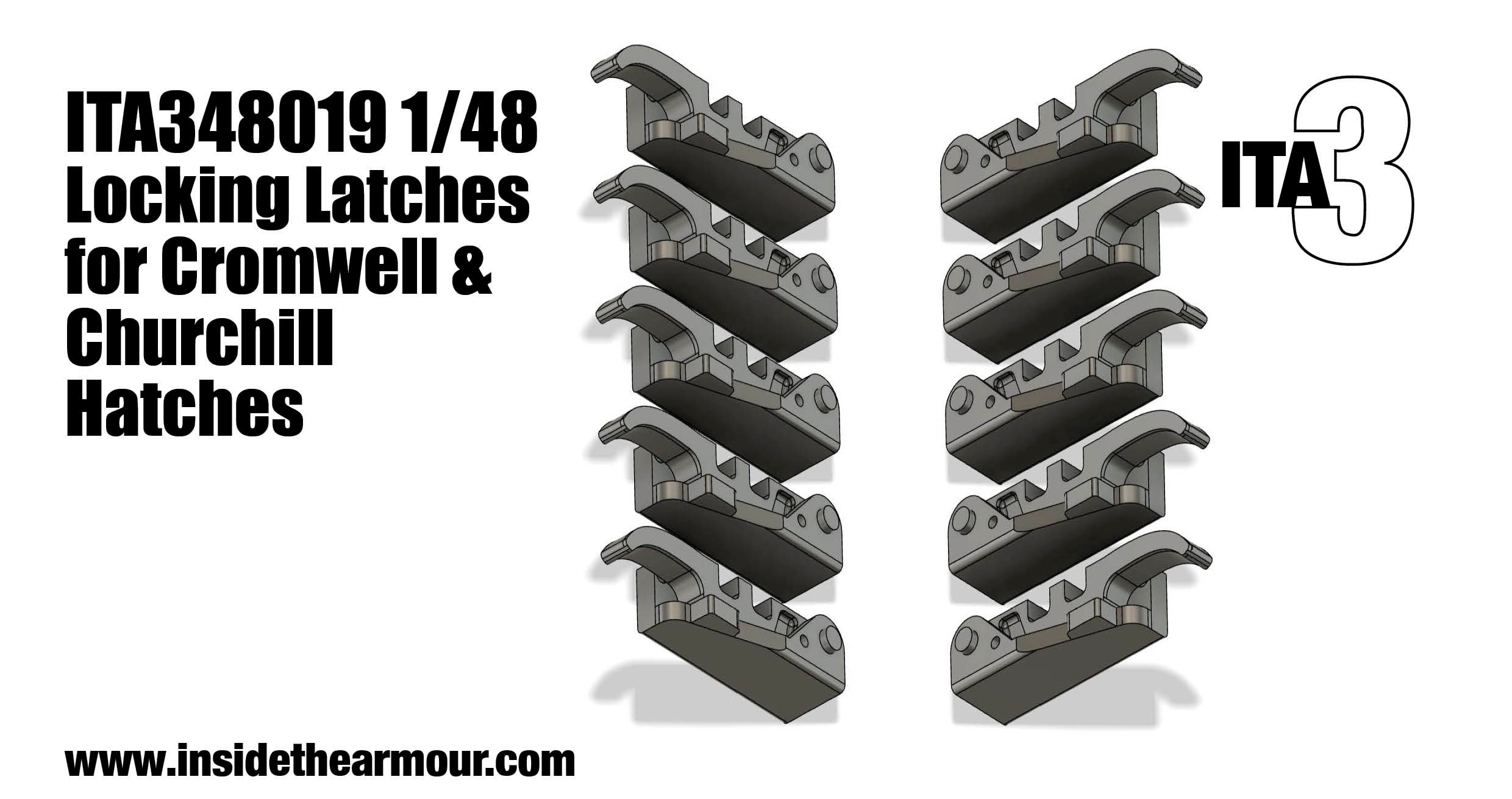 ITA348019, hatch Latches for British tank hatches