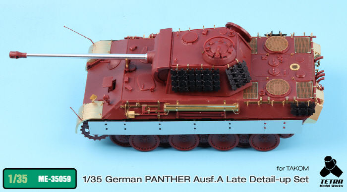 Thumbnail: 1/35 Panther Ausf.A (Late) Detail Up PE (for MENG) SKIRTS NOT INC