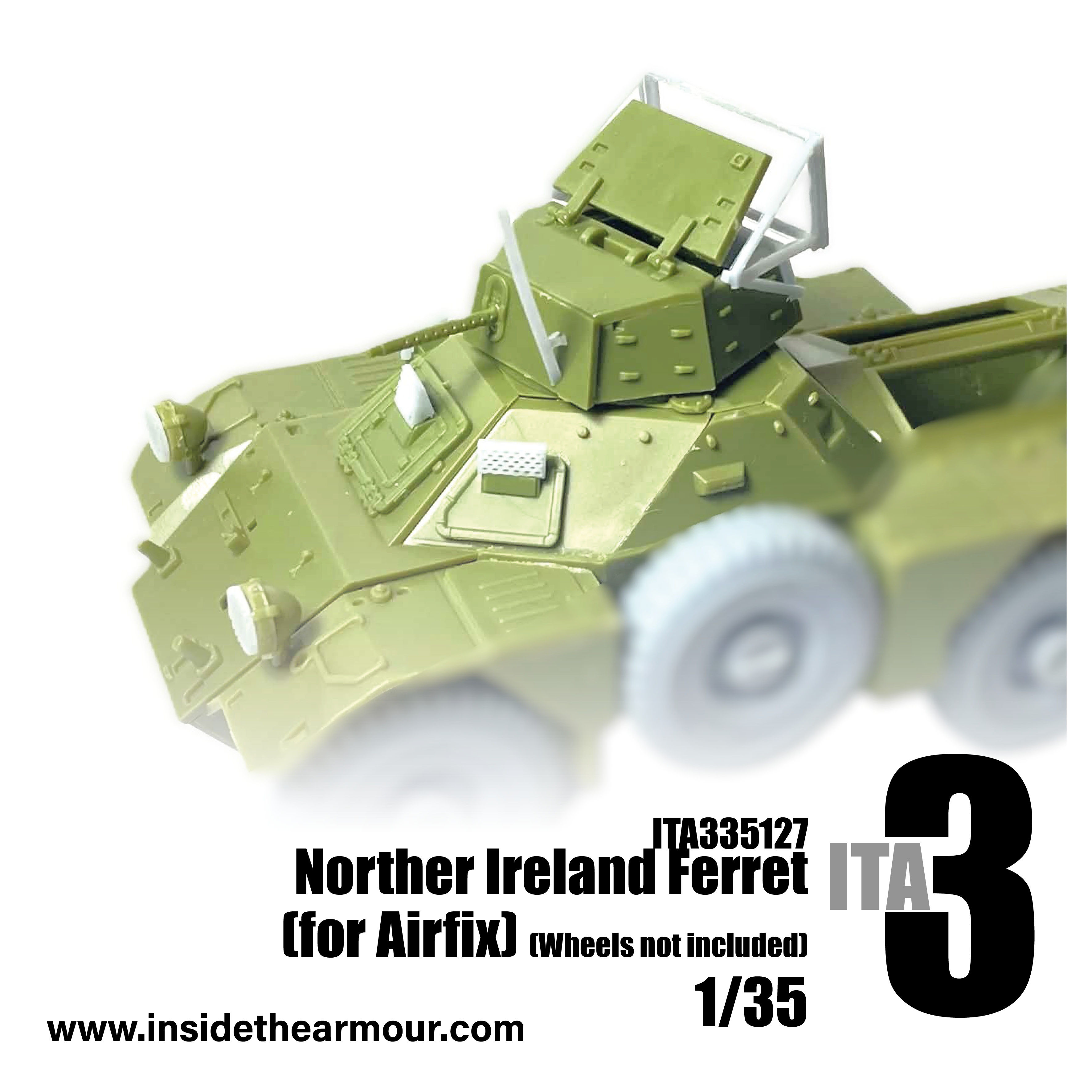 ITA335127 1/35 Ferret Northern Ireland Conversion with clear parts (for Airfix)