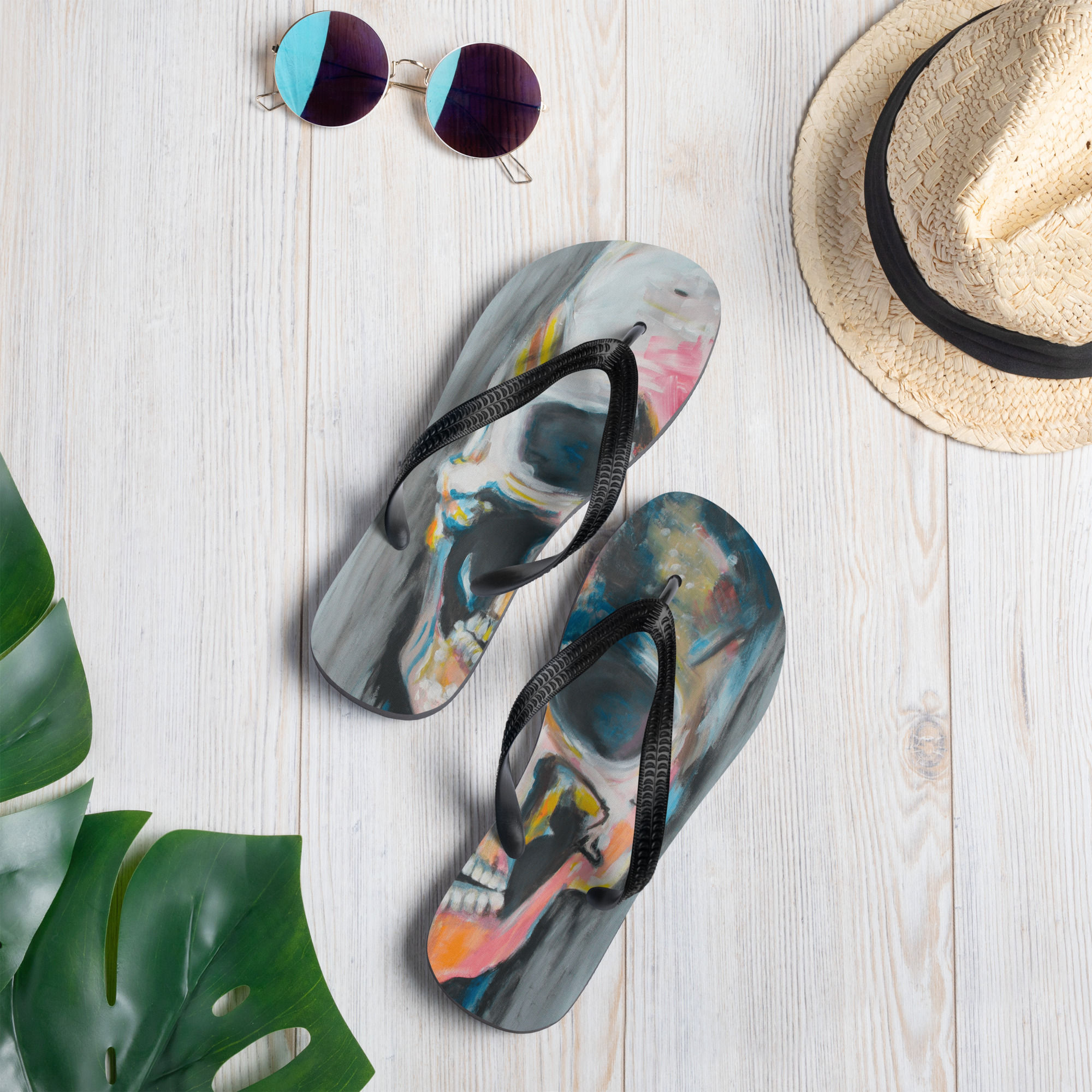 Flip-Flops Linie Jeans Skull