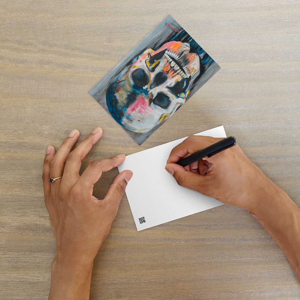 Standard-Postkarte Linie Jeans