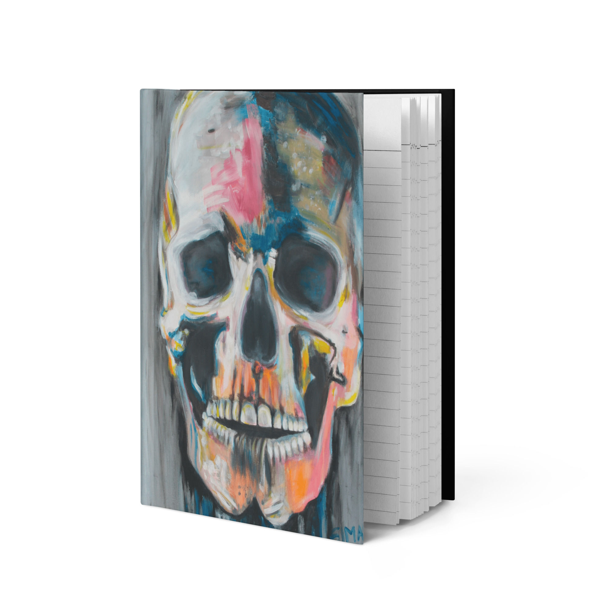 Mattes Hardcover-Notizbuch Linie Jeans