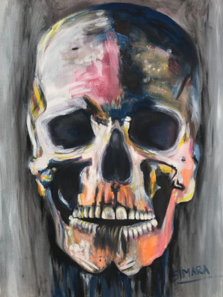 JEANS – Acryl auf Leinwand, 80 × 60 cm