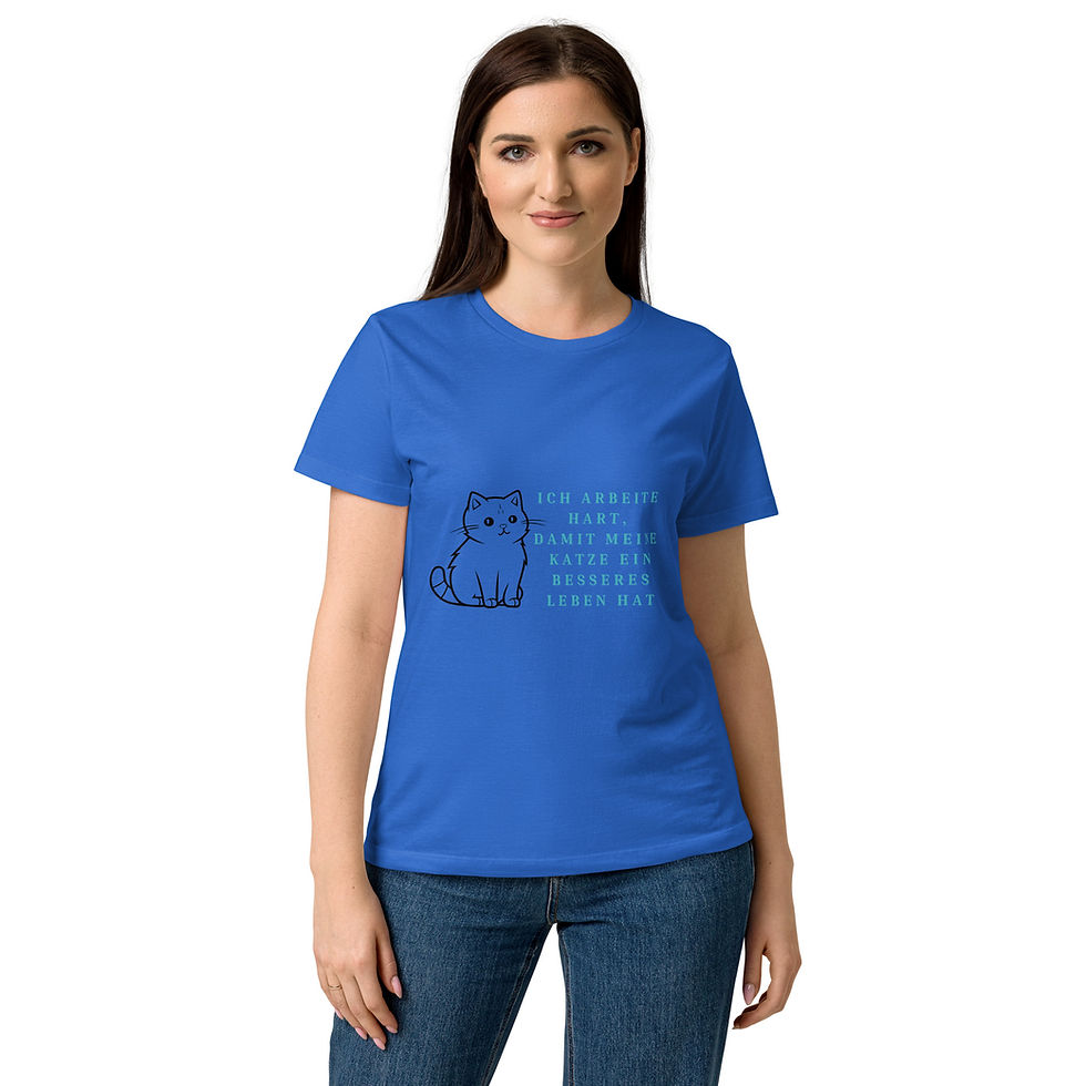 Miniaturbild: Basic Softstyle T-Shirt für Damen Linie Quak dich nach vorne