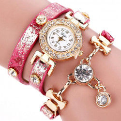 Thumbnail: luxury crystal pendant watches bracelet woman's