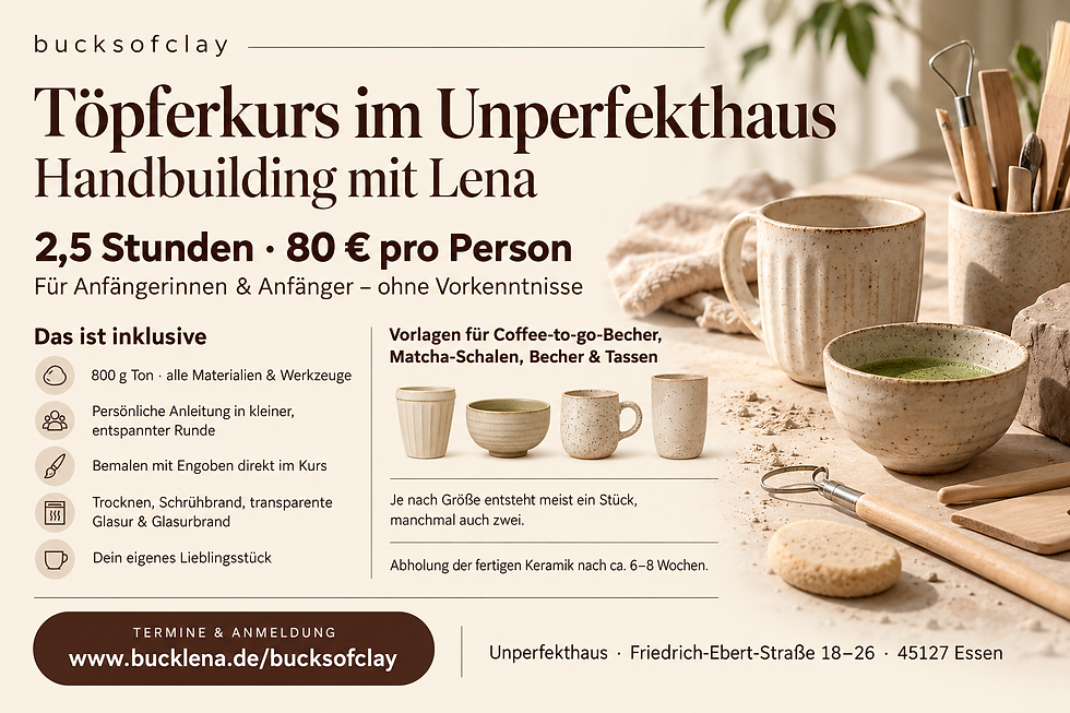 Töpferkurs im Unperfekthaus Essen