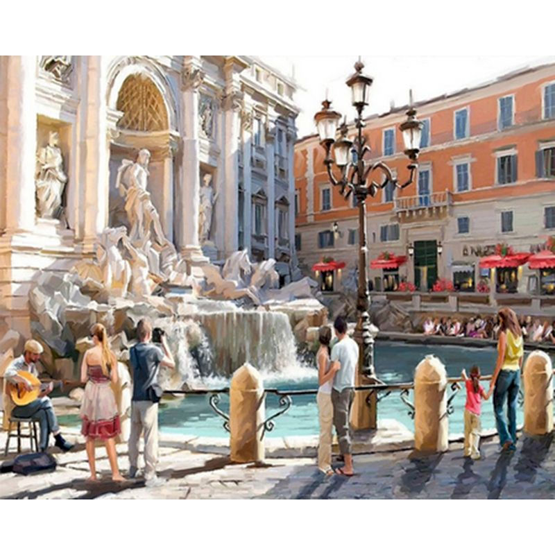 Thumbnail: Italy Paint By Numbers Rome DIY Digital Painting By Number Modern Wall Art Canva