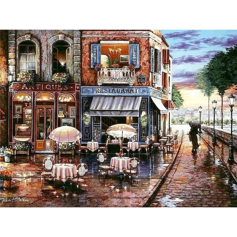 Thumbnail: Painting By Numbers On Canvas With Frame Diy Kit For Adults Scenery Drawing Acry