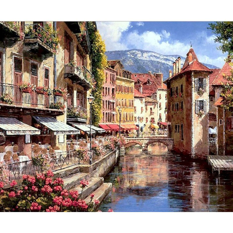 Thumbnail: Italy Paint By Numbers Rome DIY Digital Painting By Number Modern Wall Art Canva