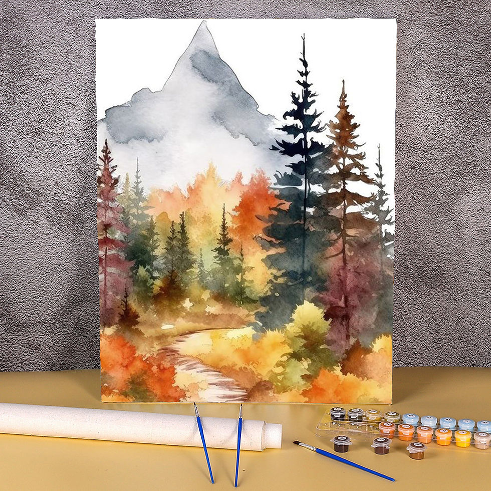 Thumbnail: Paint By Numbers Kits Adults Mountain Lake Painting With Numbers Handwork Diy Gi