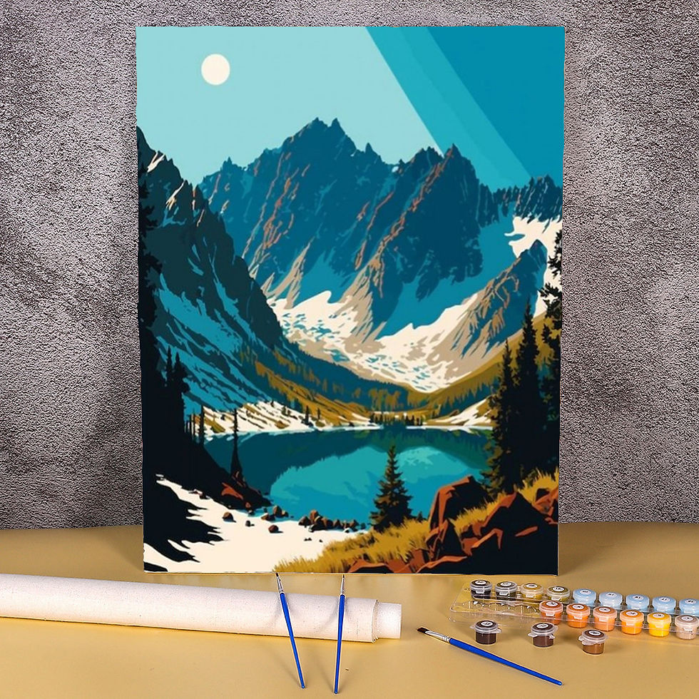 Thumbnail: Paint By Numbers Kits Adults Mountain Lake Painting With Numbers Handwork Diy Gi