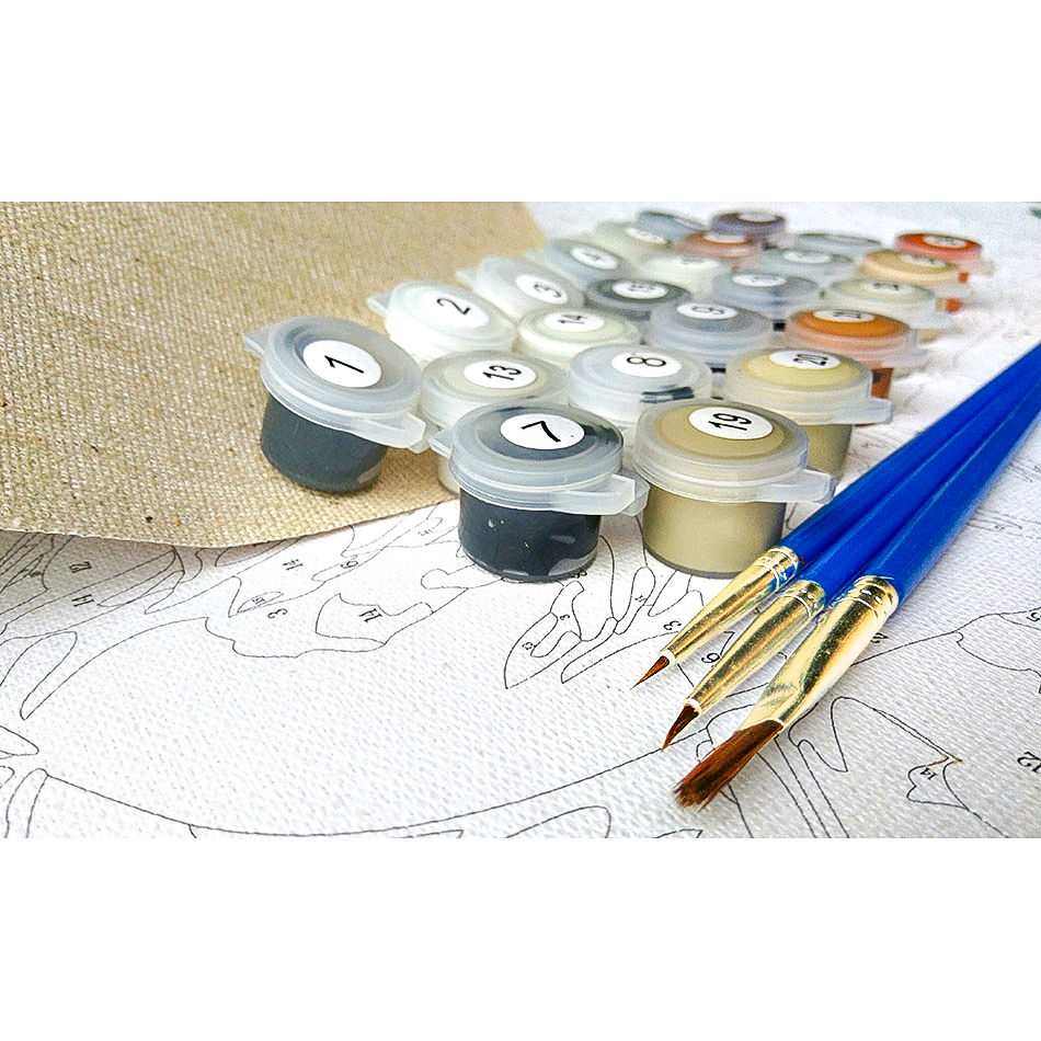Thumbnail: GATYZTORY DIY Painting By Numbers HandPainted Oil Painting Town Landscape Pictur