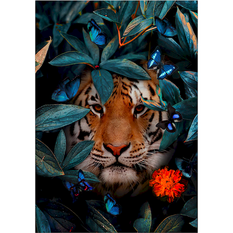 Thumbnail: SDOYUNO 60x75cm Paint By Numbers For Adult Flower And Animals DIY Oil Painting B