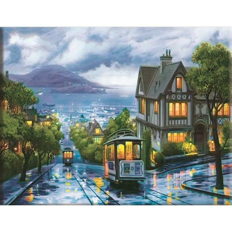 Thumbnail: Painting By Numbers On Canvas With Frame Diy Kit For Adults Scenery Drawing Acry