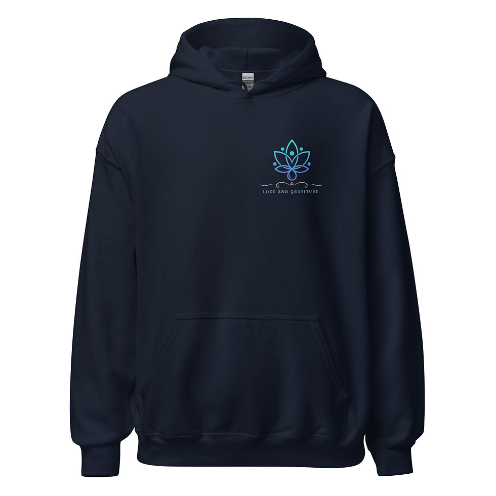 Thumbnail: Heavy Blend Hoodie Love And Gratitude Small Logo