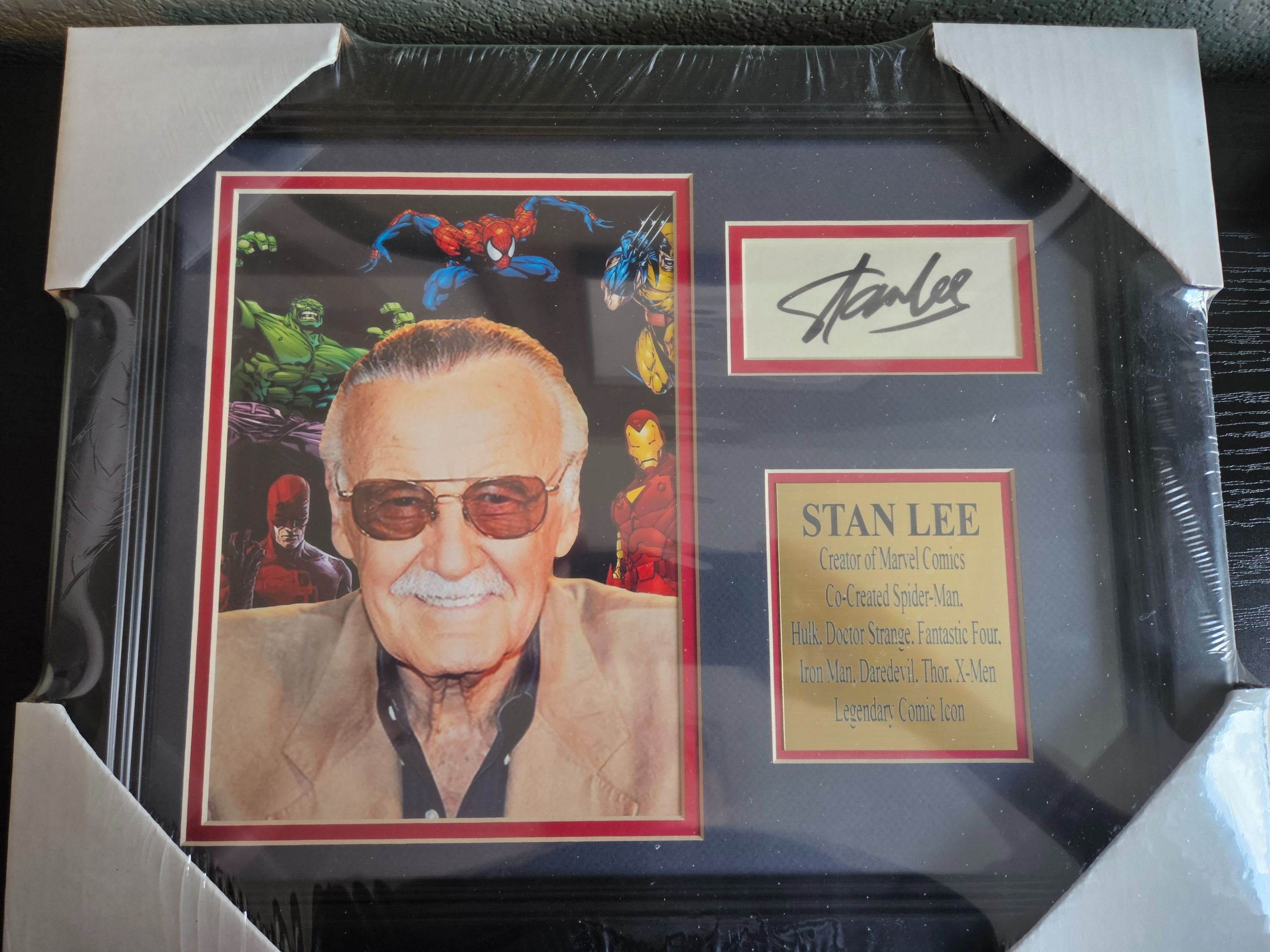 Stan Lee Signed Photo Reprint