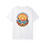Thumbnail: t shirt with a ocean waves graphic illustratiom and "happiness comes in waves" text