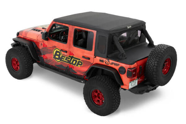 JL 4Dr Halftop Soft Top Black Twill