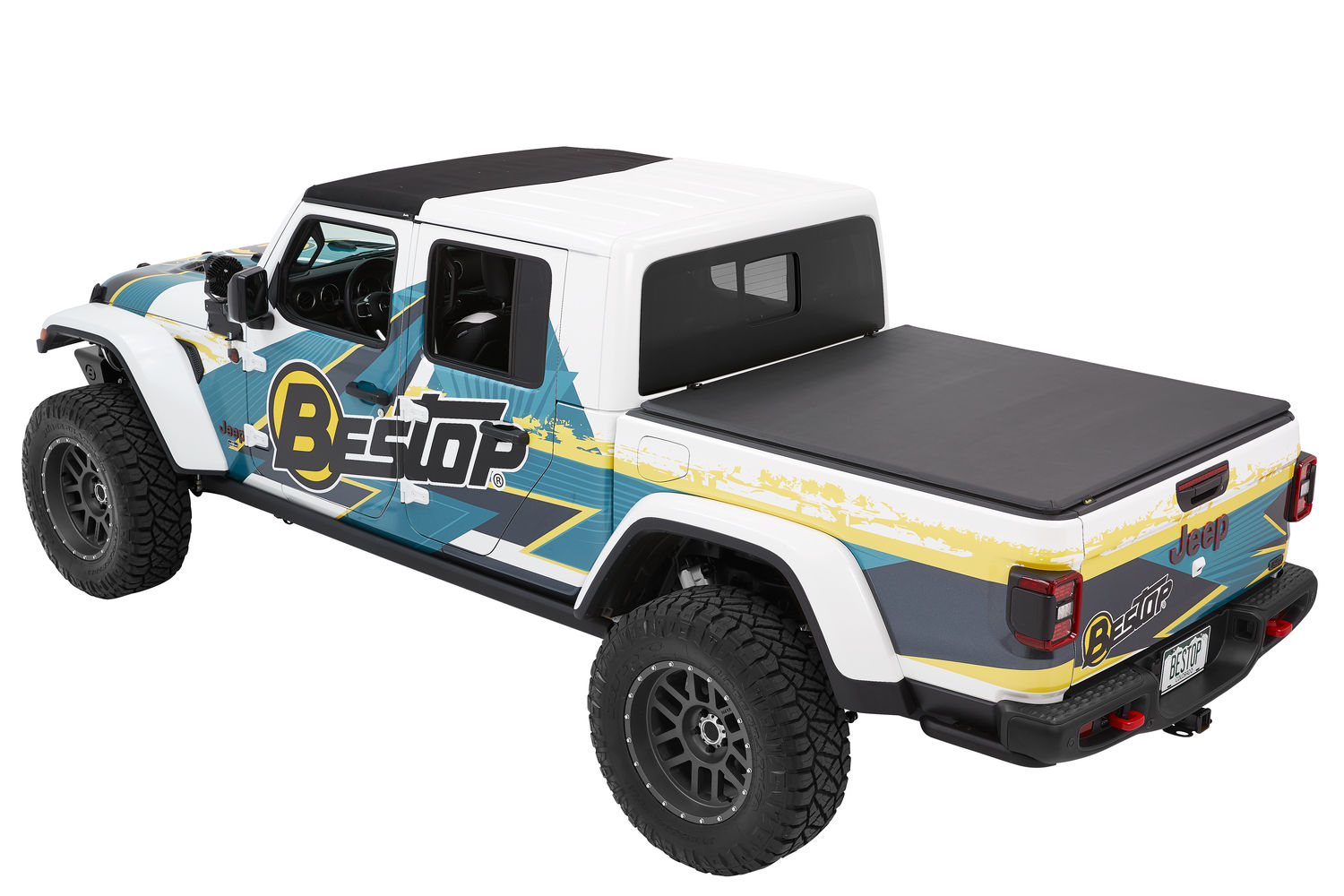 JT EZ-Fold Soft Tonneau Cover Black Diamond