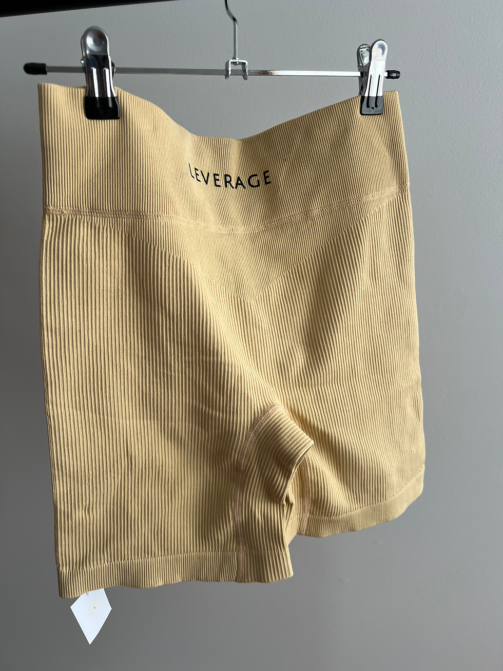 Thumbnail: CLEARANCE Ribbed Biker Short - Buttercup