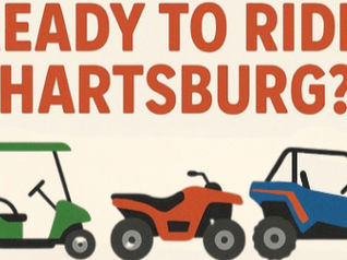 Hartsburg Hits the Road: New Golf Cart, ATV & UTV Ordinance Rolls Out July 1st
