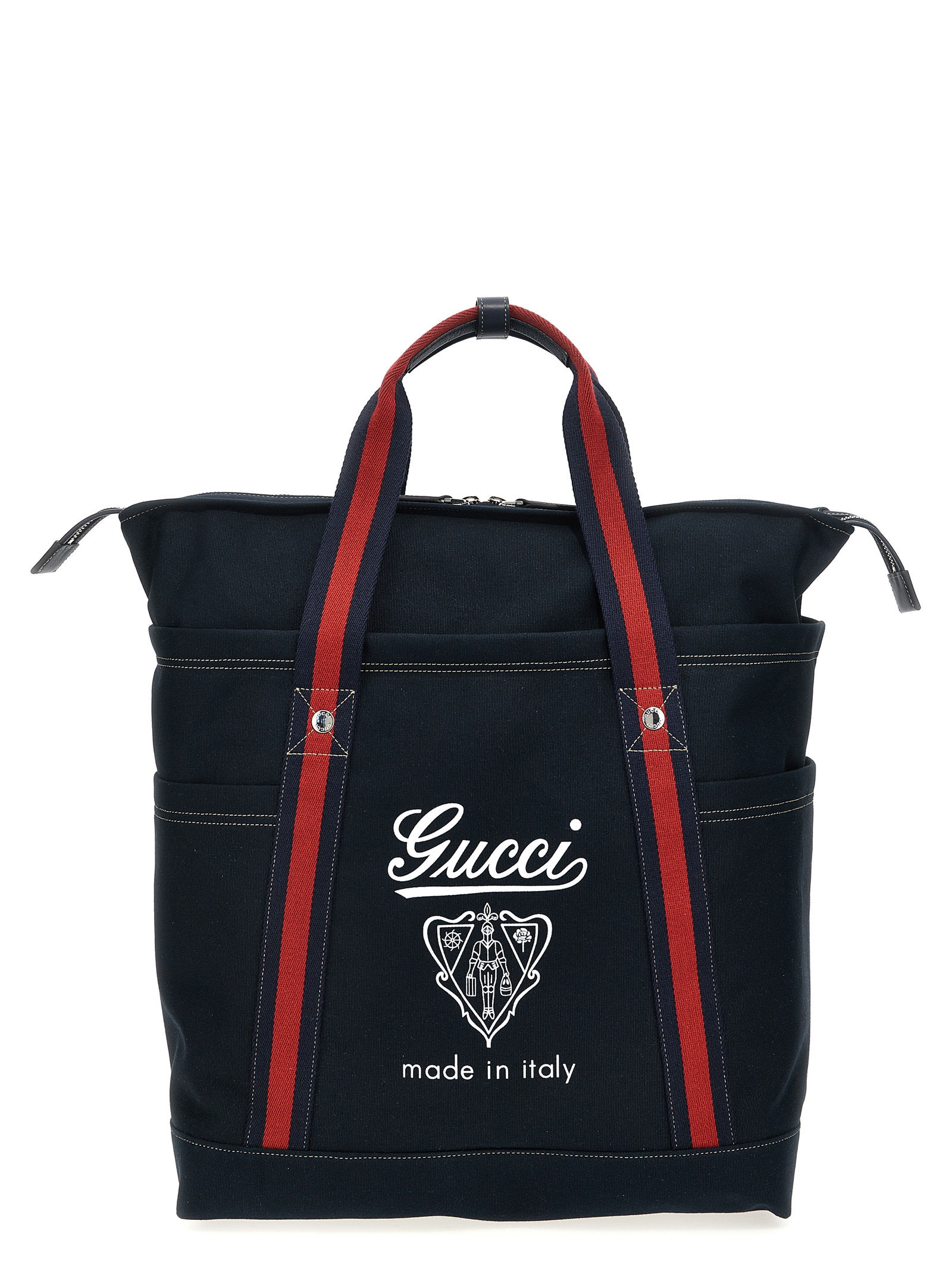 Blue Cotton Tote Bag