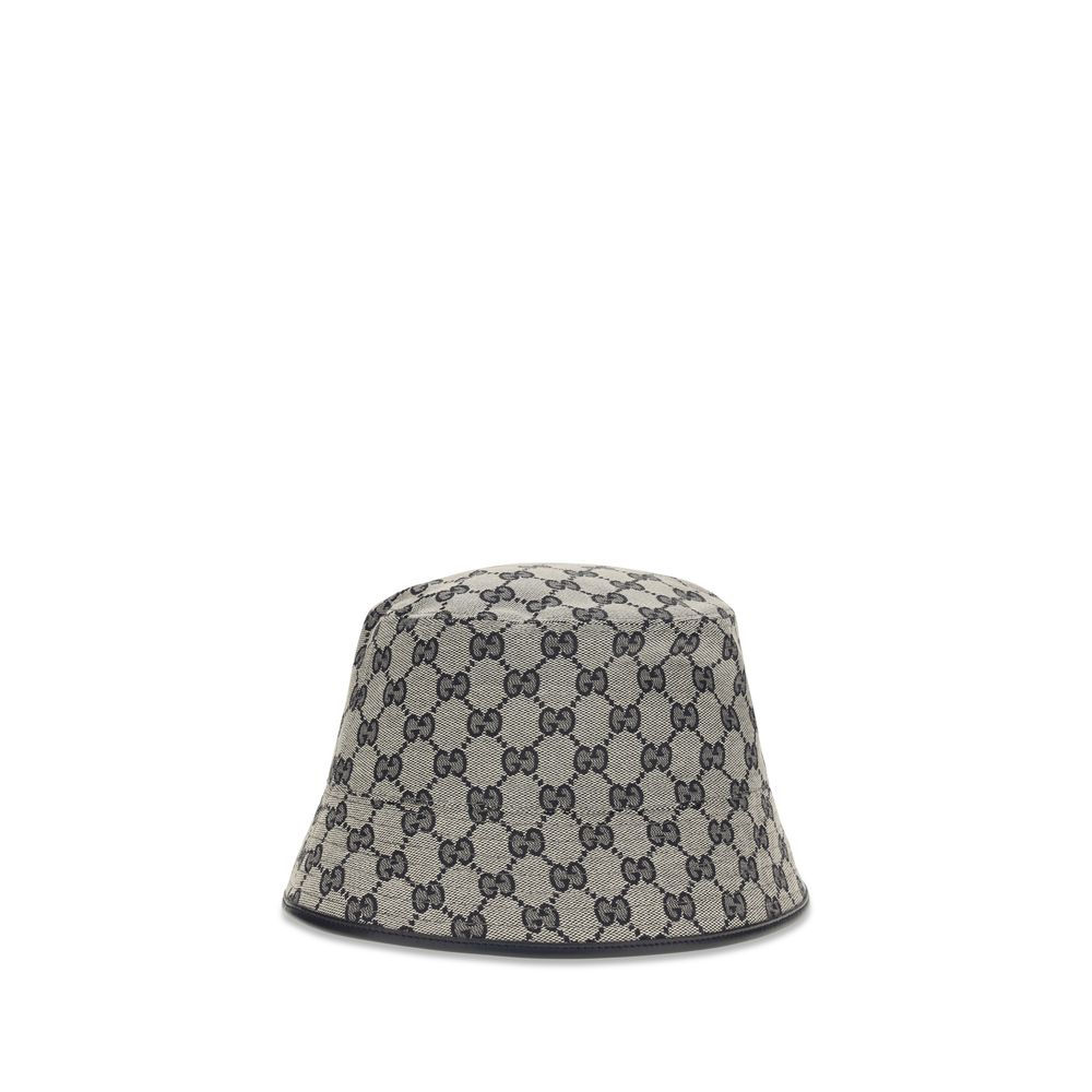 Gray Polyester Bucket Hat