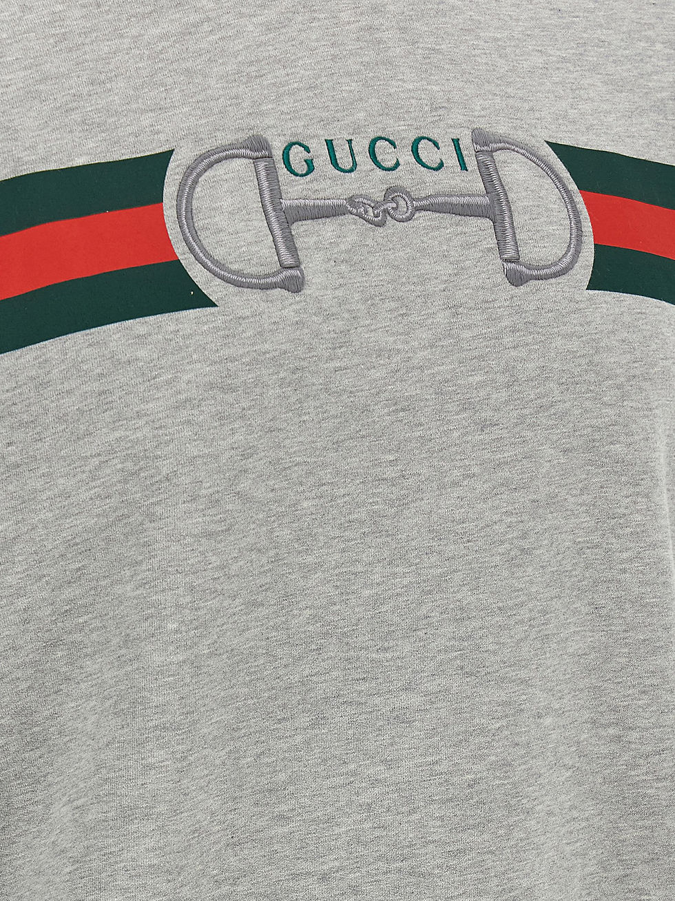 サムネイル： Gray Cotton Sweatshirt
