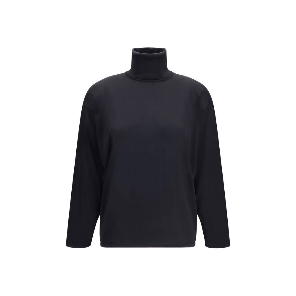 Black Silk Sweatshirt
