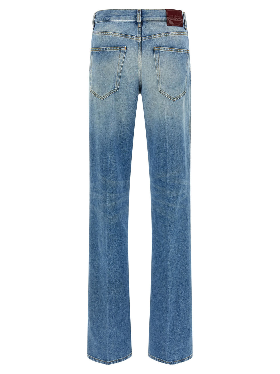 サムネイル： Blue Cotton Flared Jeans