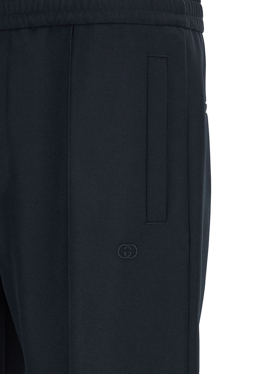 サムネイル： Blue Polyester Casual Pants
