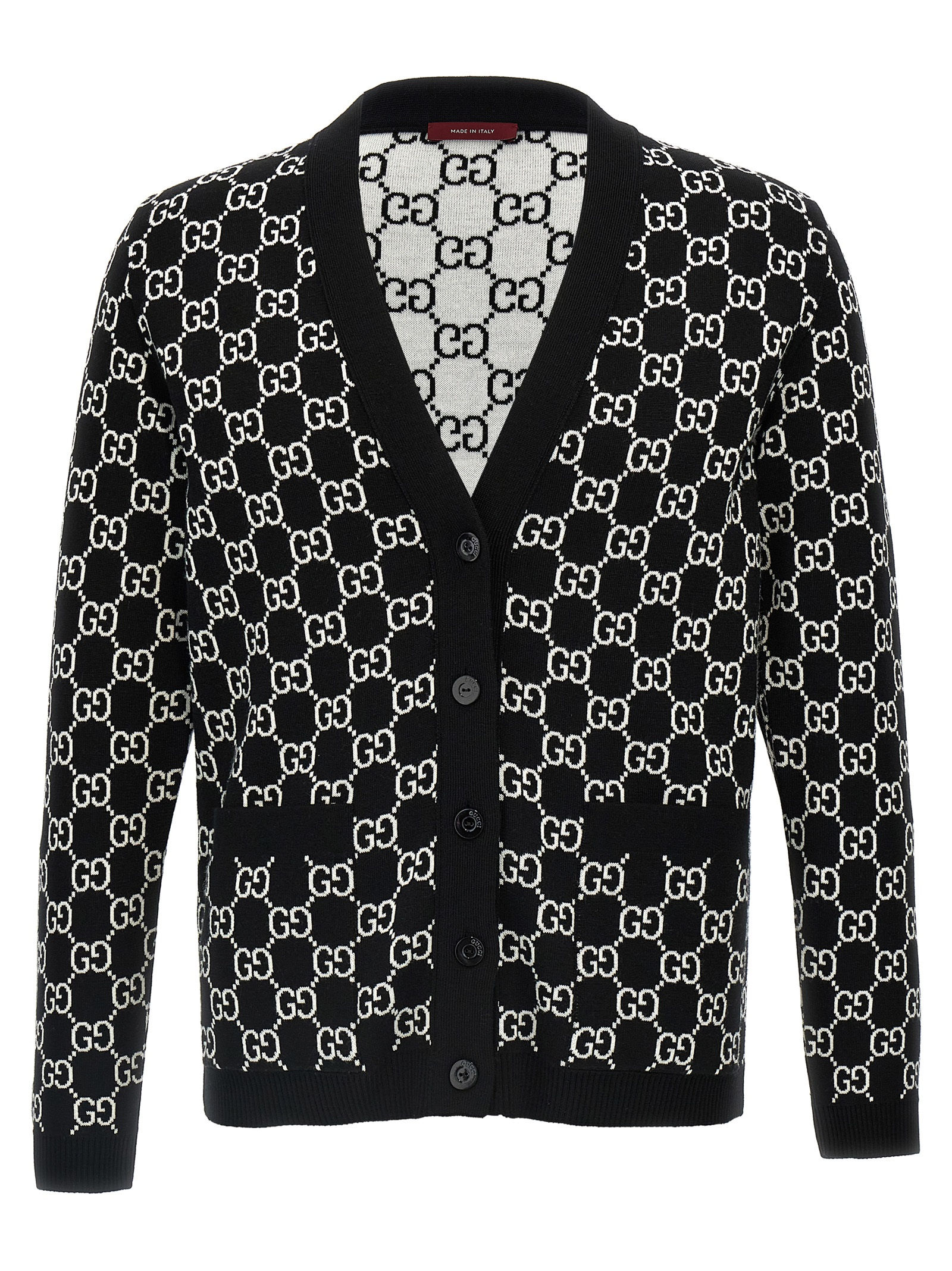 Bicolor Wool Cardigan