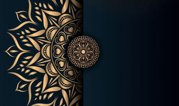 mandala background black