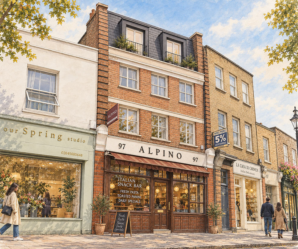 Watercolour London Streetscape with Alpino Café.png