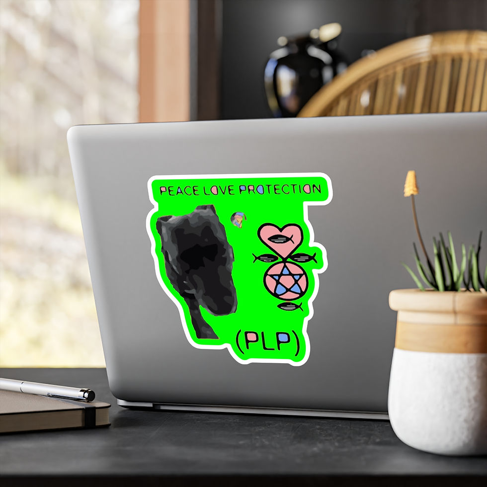 Miniaturbild: Vinyl Decal Sticker Set - PEACE LOVE PROTECTION (PLP) by MCKLOVIN LLC bogo