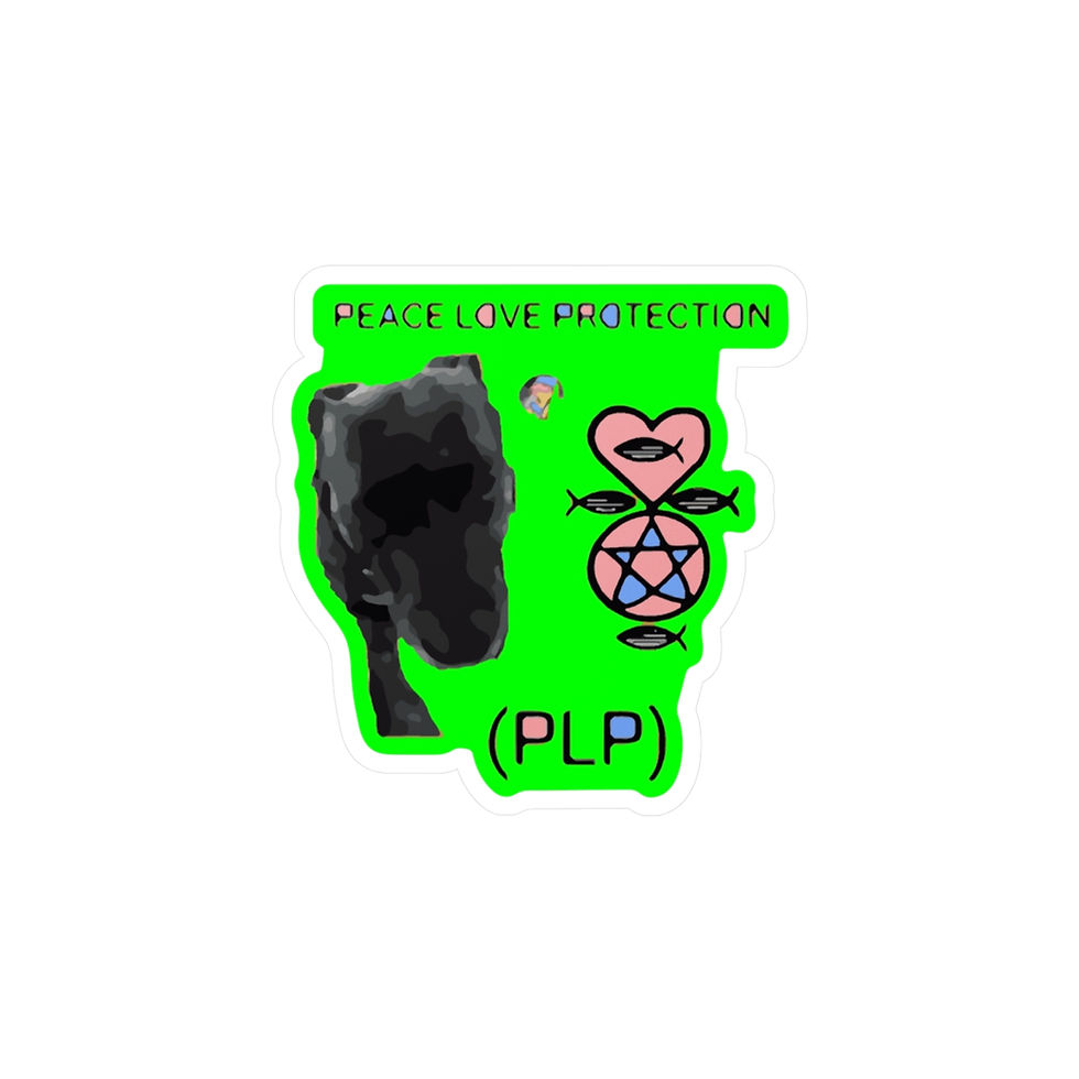 Miniaturebillede: Vinyl Decal Sticker Set - PEACE LOVE PROTECTION (PLP) by MCKLOVIN LLC bogo