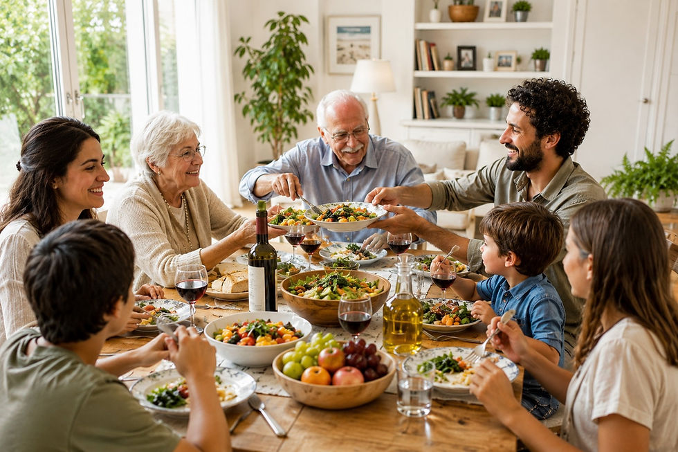 Dieta mediterrânea: saúde à mesa e o prazer do convívio