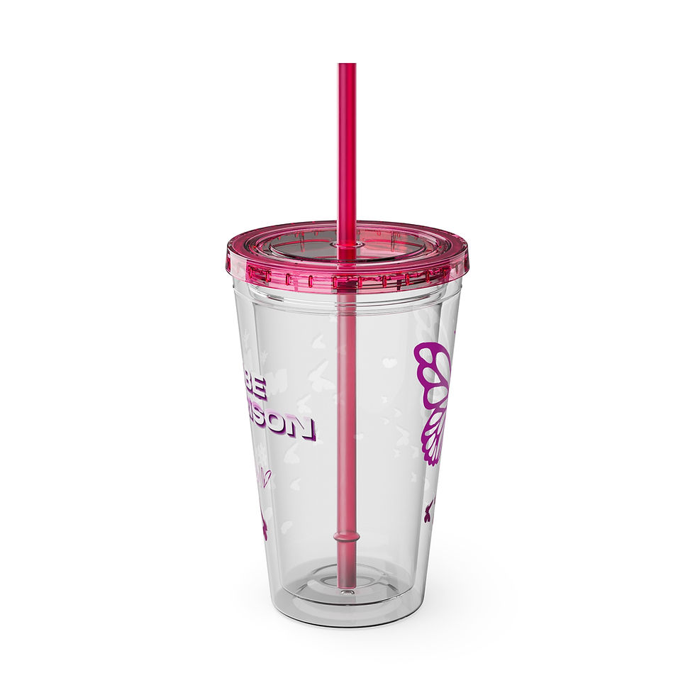 Thumbnail: #SYLM Tumbler with Straw, 16oz