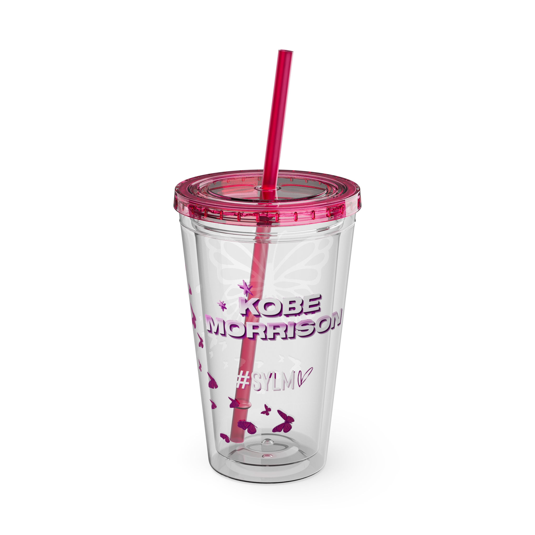 #SYLM Tumbler with Straw, 16oz