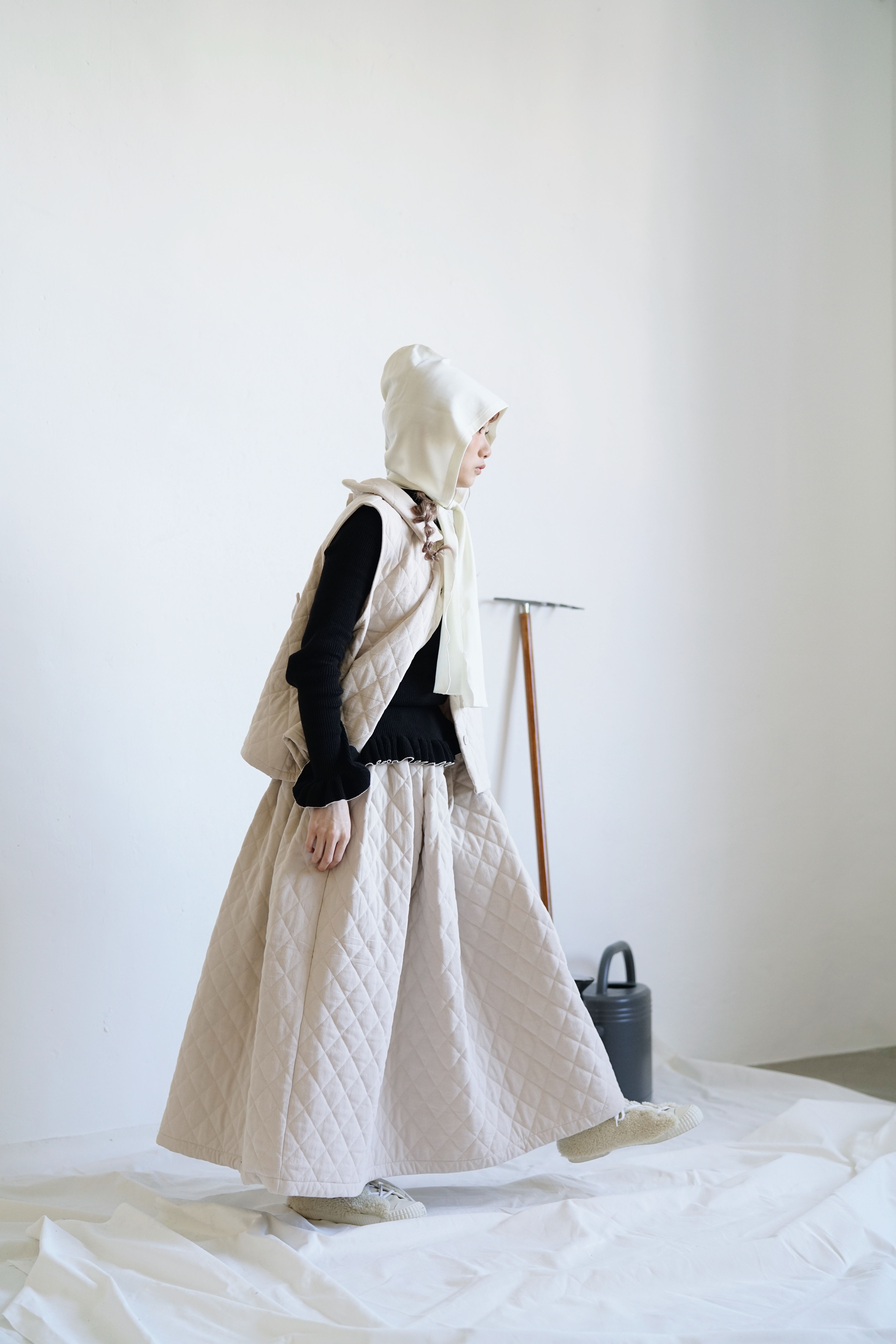 Belle balloon 2 wears skirt - cream beige