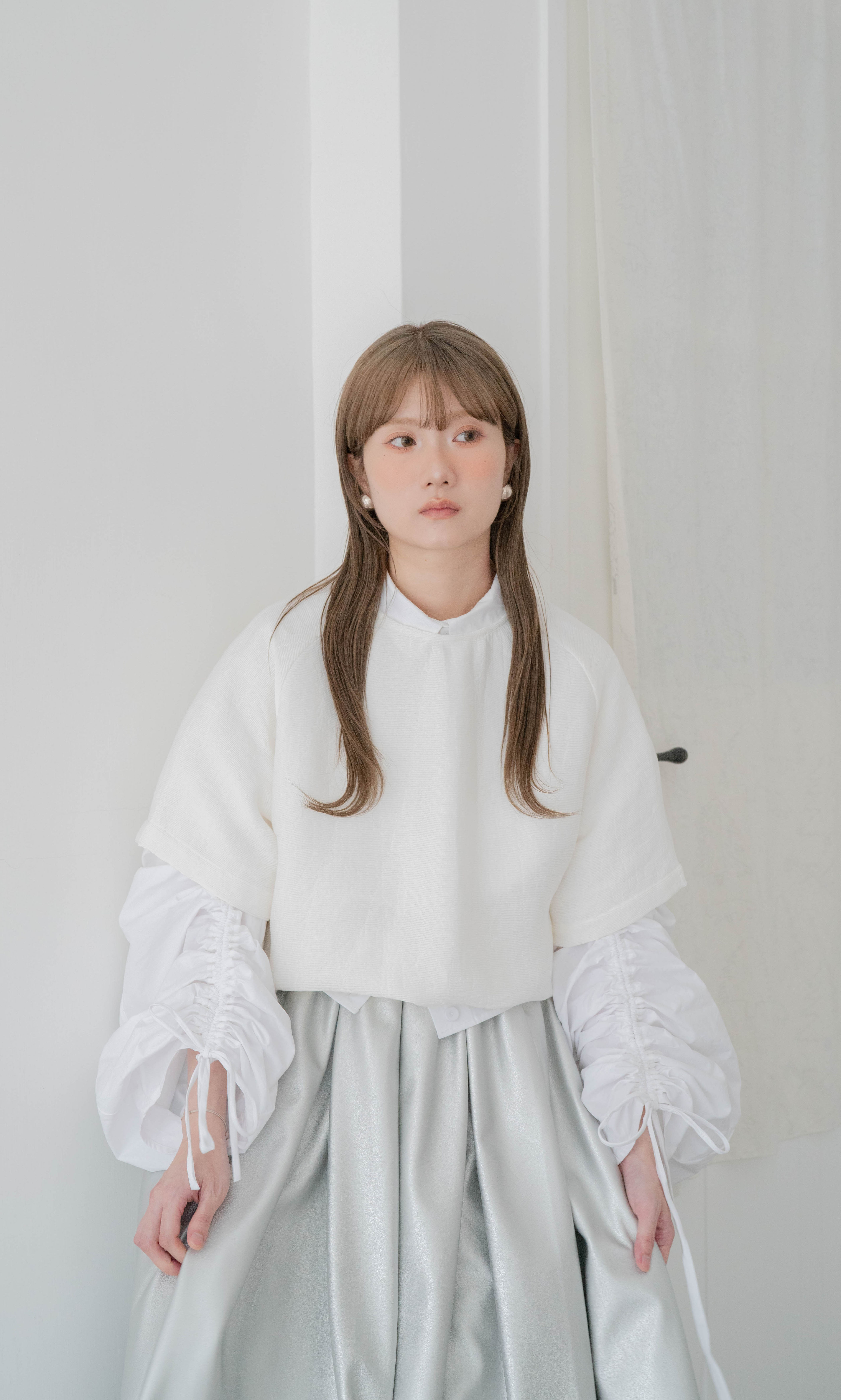 JILLY two wears like cardigan - white