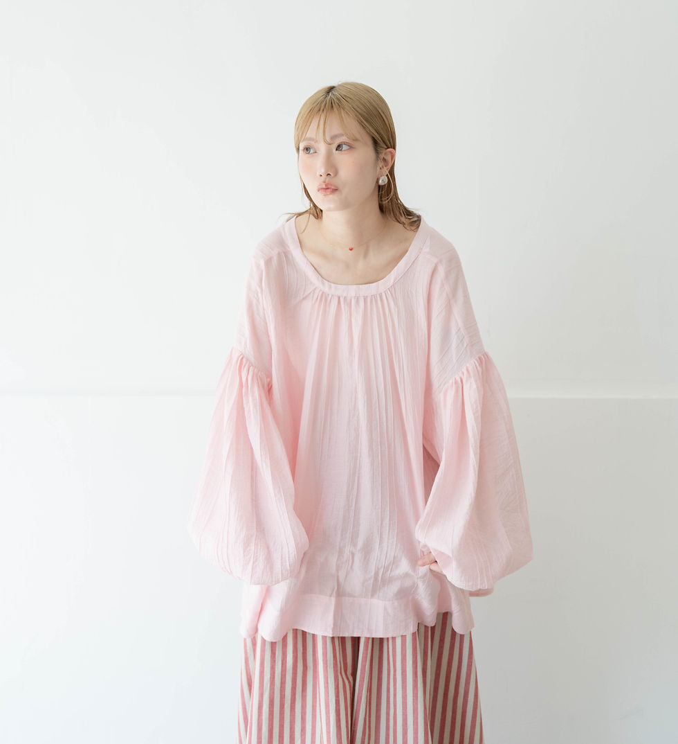 JELLYFISH two-wears blouses - baby pink