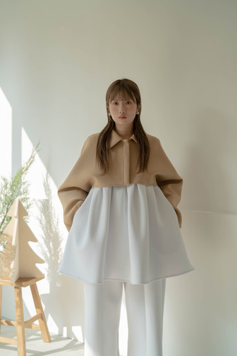 YOSHI short jacket - beige | OUAT
