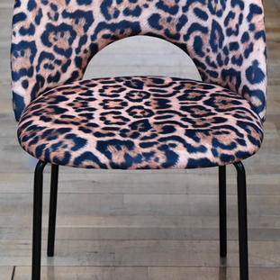 Stoel luipaard velvet