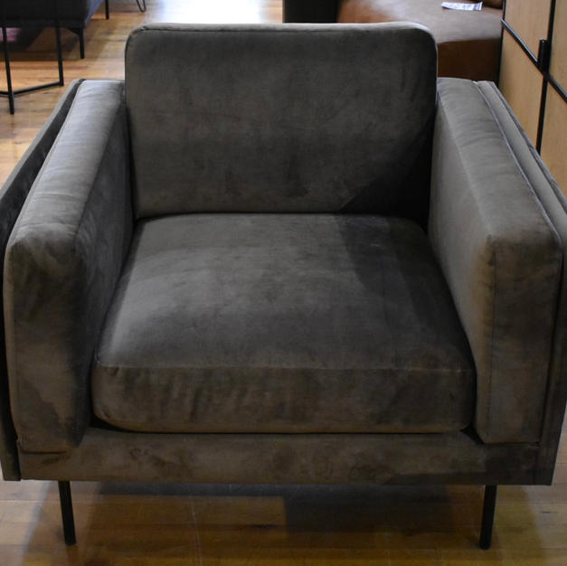 Fauteil bruin velvet