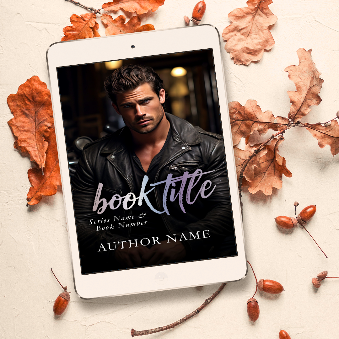 Biker Gang Romance Handsome Man on a Motorcycle Leather Jacket Dark Romance