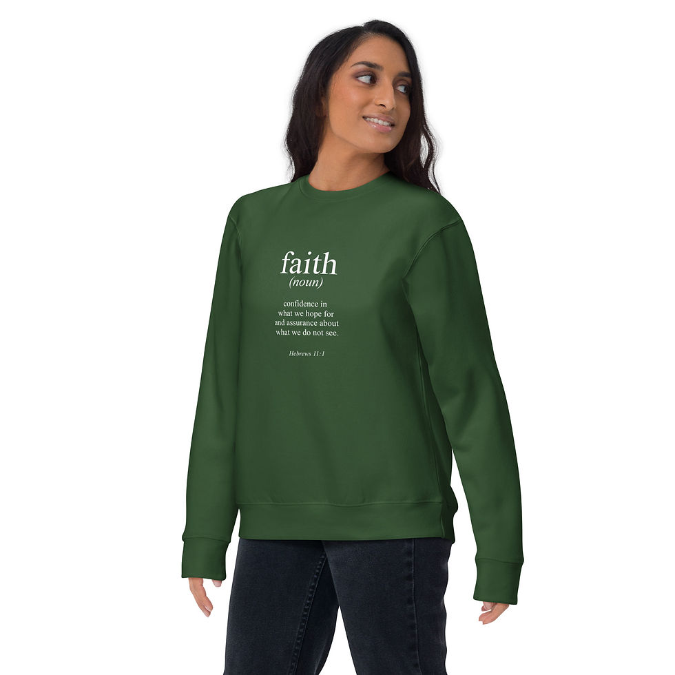 Thumbnail: Faith Unisex Premium Sweatshirt