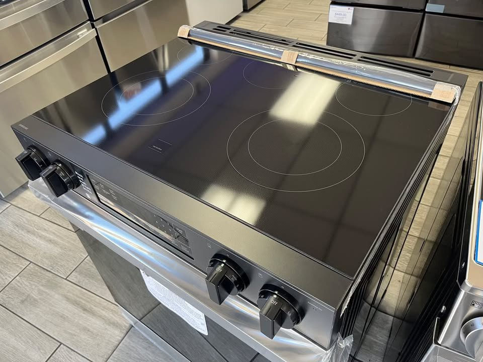 Thumbnail: NEW Bespoke Electric Range! Smart 6.3 cuft Slide-In with Precision Knobs &Steam