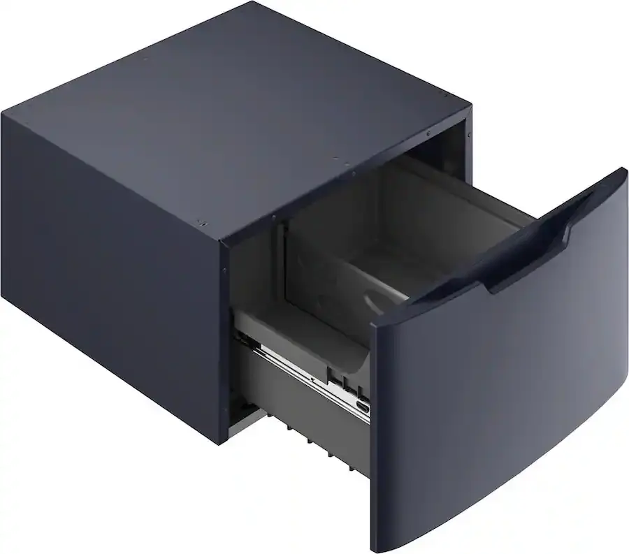Thumbnail: GE - Washer/Dryer Laundry Pedestal with Storage Drawer - Sapphire Blue