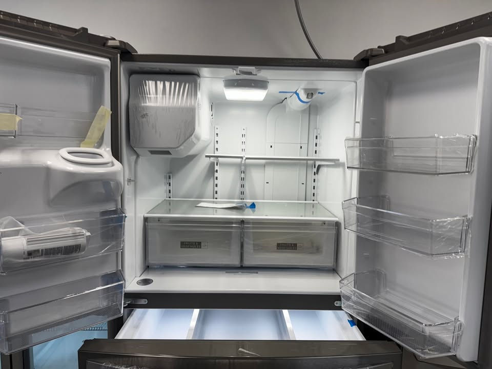 Thumbnail: NEW Whirlpool Refrigerator! Double Drawer, Stainless Steel 24 cu ft.